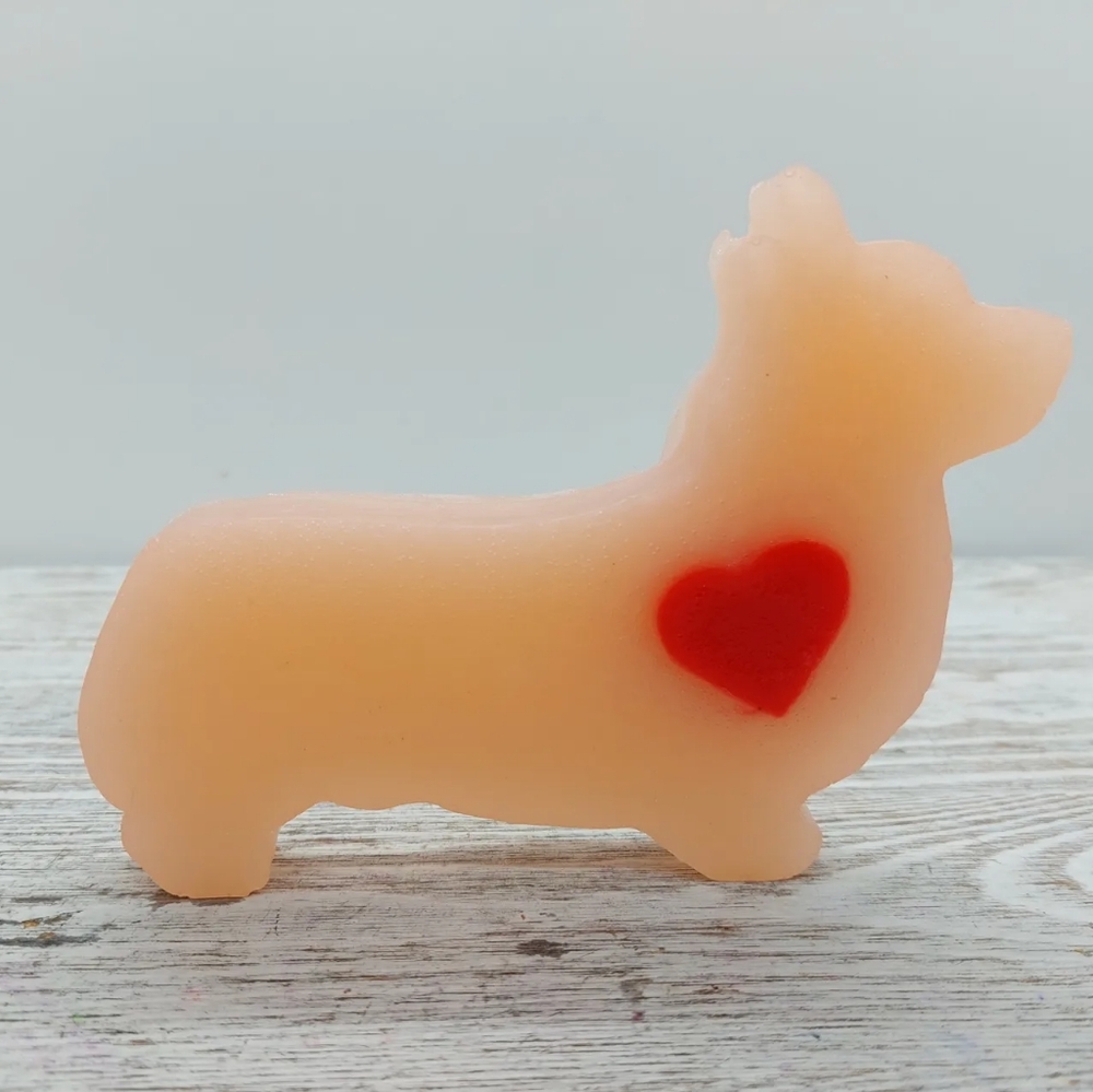 2 Corgi Shaped Soap Handcrafted Glycerin Soap Many Fragrances 4 oz bars - Picture 12 of 12